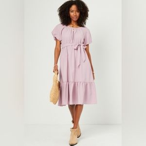 Maternity Dress NWT Maternity Friendly Short Sleeve Pinkblush